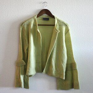 WOODEN SHIPS Paola Buendia Open Front Bell Sleeve Cardigan Women's S/M